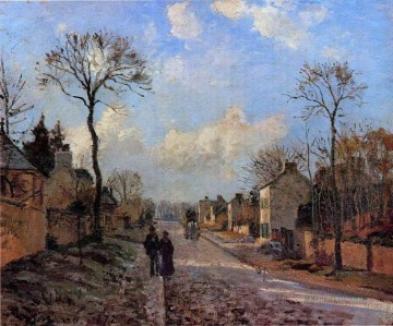 eine Straße in Louveciennes 1872 Camille Pissarro Ölgemälde